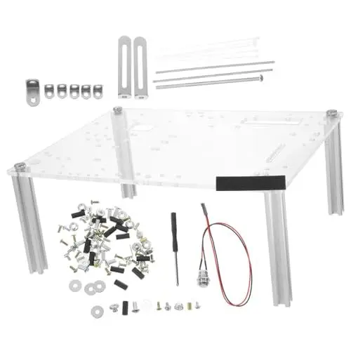 Produktbild: MOLUCKFU 1Satz Open Air Computer Case Transparent Uatx Gehäuse DIY Chassis für Motherboards Video Karten und Pc Testbench Inklusive Montagesatz und Zubehör