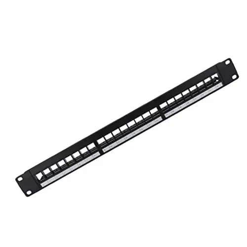 Produktbild: MOLUCKFU Patch Panel Für Netzwerkverkabelung Ports Geeignet Für Cat Langlebiges Material Einfache Für Rack- Und Kabelmanagement