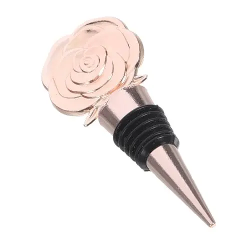 Produktbild: MOLUCKFU Flaschenverschluss mit Rose Weinverschluss Versiegelung für Weinflaschen