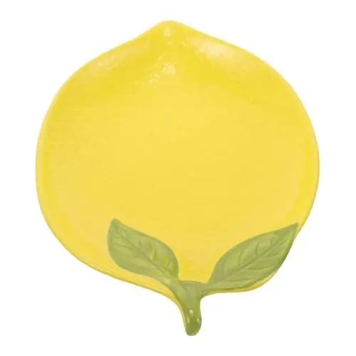 Produktbild: MOLUCKFU Zitronenschale Kuchenplatte Kawaii Obstschale Salatschüssel in Zitronenform Sauce Gericht Saucenschüssel snackels çerezlik keramikgeschirr buhafruts Keramikschale klein Küchengerät