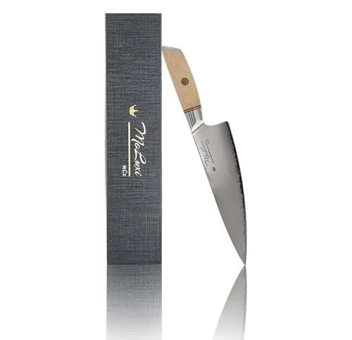Produktbild: MoLuxi mLx Küchenmesser, Extra scharfe, dreifach gehärtete Klinge aus rostfreiem Edelstahl Multifunktionales Design, Härte 60±2 HRC. Ein elegantes, hochwertiges Küchenmesser.