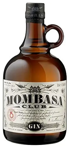 Produktbild: Mombasa Club Gin 41,5% vol. (1 x 0,7l) – London Dry Premium Gin - Veganer Gin mit würzigen Aromen