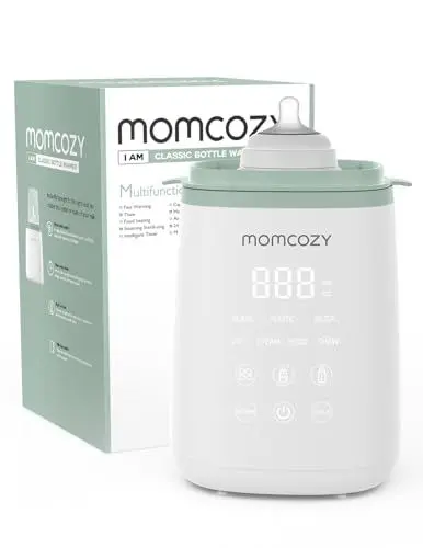 Produktbild: Momcozy Flaschenwärmer, Schneller Babymilchwärmer mit Genauer Temperaturregelung und Automatischer Abschaltung, Multifunktionaler Flaschenwärmer für Muttermilch, Verdrahtet, Weiß