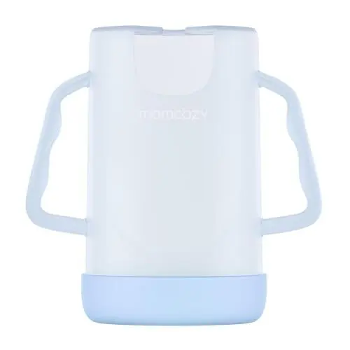 Produktbild: Momcozy Squeeze Pouch Holder für Lebensmittel Beutel und Getränk Boxen, Baby Pouch Holder Ermöglicht es dem Baby, sich selbst zu ernähren und zu vermeiden Schlamassel, blau
