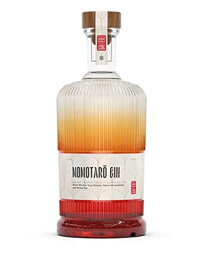 Produktbild: Momotarō Gin mit japanischen Botanicals: Momo-Pfirsich, Yuzu, Sakura, Sencha, 42% vol. (1 x 0.5 l) Vegan - Ideal als Geschenk!