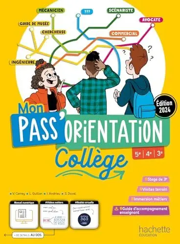 Produktbild: Mon Pass'Orientation Collège - livre élève - Éd. 2024: Collège 5e, 4e, 3e