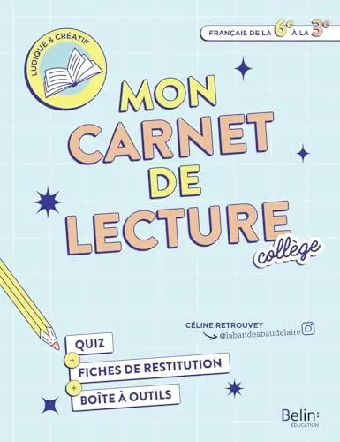 Produktbild: Mon carnet de lecture: Français de la 6e à la 3e