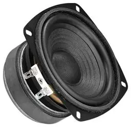 Produktbild: MONACOR SP-100/8 Hi-Fi Tiefmitteltöner, Bass Speaker mit stabiler Papiermembran, hochwertiger Alu-Spule, Polkernbohrung und Gummisicke, in Schwarz