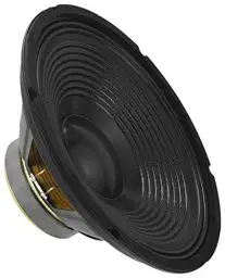 Produktbild: MONACOR SP-302PA Universal-Tieftöner mit 100 Watt Nennbelastbarkeit und einer Impedanz von 8 Ohm, Bass-Lautsprecher mit einer Größe von 12 Zoll, in Schwarz