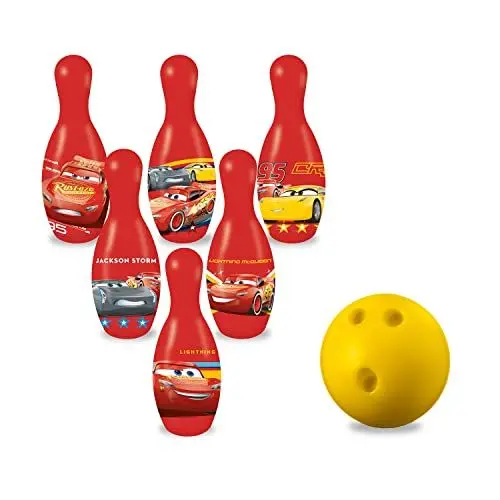 Produktbild: Mondo Toys – Cars-Bowling-Set für Kinder – INKLUSIVE 1 Ball und 6 Frozen-Themenkegel – Sportspielzeug – Spiel für Kinder 2 3 4 Jahre - 18821