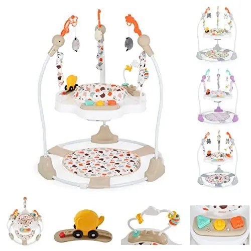 Produktbild: Moni Hopser Magic Fun Spielcenter, Musik, Licht, höhenverstellbar, Sitz drehbar, Farben:beige