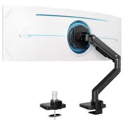Produktbild: Monitor Halterung 1 Monitor Für 17-49 Zoll Flach & Curved Bildschirm, Robuster Gasfeder-Monitorhalterung Höhenverstellbar mit Neigungen, Erhöhte Tragfähigkeit von 2~20kg,VESA 75x75/100x100