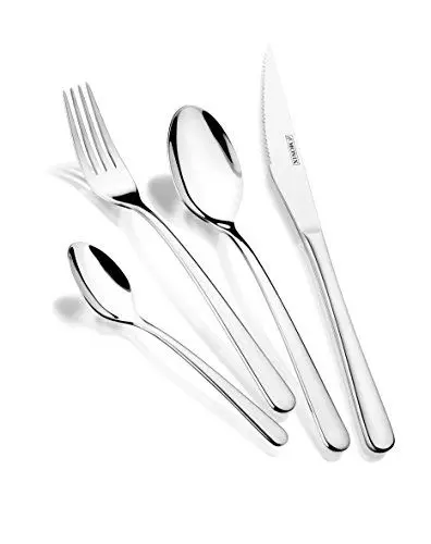 Produktbild: Monix Pisa Besteckset, 24-teilig, Silber