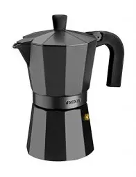 Produktbild: Monix Vitro Noir Espressokocher aus Aluminium 12 tassen