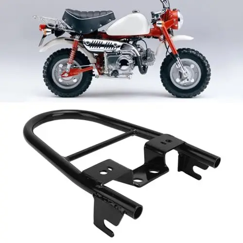 Produktbild: Monkey Baja Z50 Z50R Mini Trail Bike-Heckträger, Motorrad-Gepäckträger, Motorrad-Heckgepäckträger, Motorrad-Rallye-Gepäckträger, Erhöhte Sicherheitsunterstützung