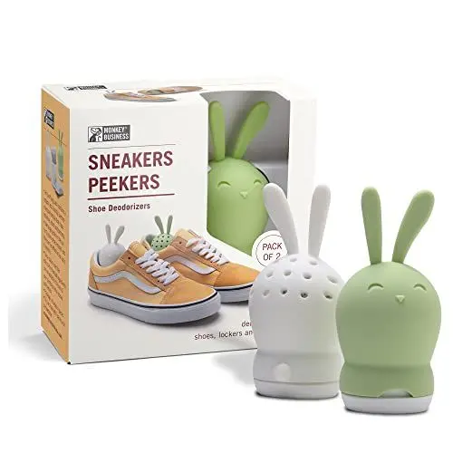 Produktbild: Monkey Business Geruchsentferner Für Schuhe/Schuh deo | Schuh geruch neutralisieren | Geruchsentferner für schuhe | Aktivkohle hält auch Schränke, Spinde und Turnbeutel frisch/Sneakers Peekers