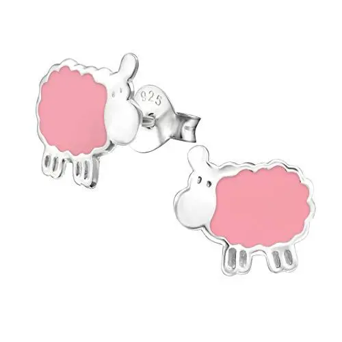 Produktbild: Monkimau Mädchen Ohrringe Schaf Ohrstecker aus 925 Sterling Silver Silber