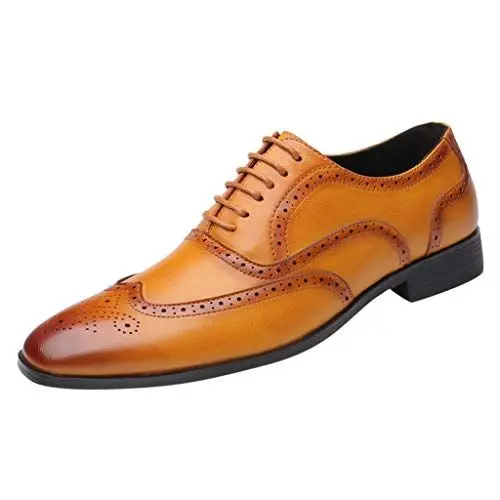 Produktbild: Monkstrap Schuhe Moderne Business Leicht Mönchsschuhe Leder Mit Holzabsatz rutschfeste Outdoor Boots Bequem Bootsschuhe Für Männer Mit Zehenkappe Top Gummi Sohle
