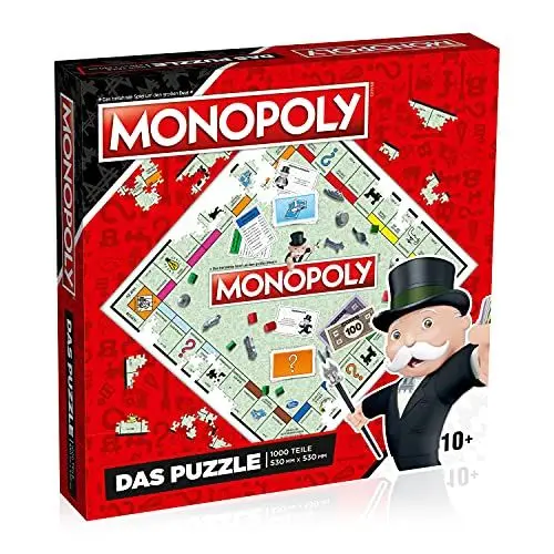 Produktbild: Monopoly Puzzle (1000 Teile) - Classic Monopoly Standard Puzzle - Alter 10+