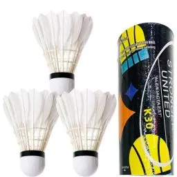 Produktbild: Monozoz Badmintonbälle 3 Stück Federbälle Mit Entenfedern, Badminton Bälle Feder Trainingsball Federball, Entenfeder Badminton Federbälle, Äußerst Stabile Badminton Trainingsgeräte