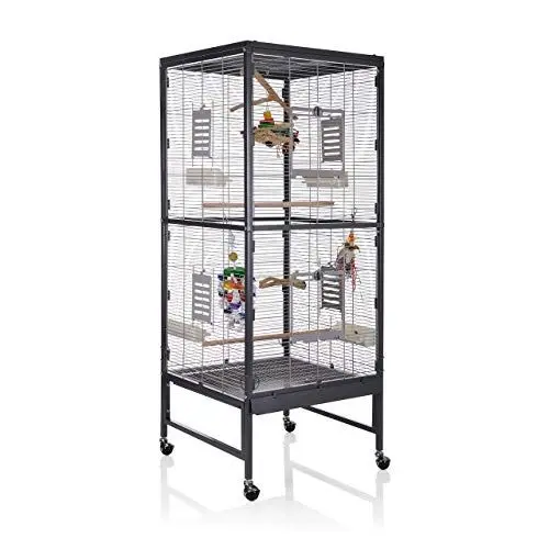 Produktbild: Montana Cages | Vogelvoliere Voliere Vogelkäfig Vogelhaus Käfig Casa 60 - für den Wellensittich, Nymphensittich die Wellensittichvoliere