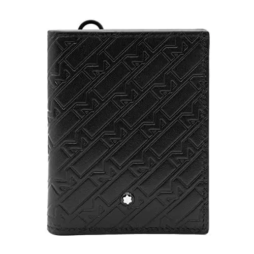 Produktbild: Montblanc M_Gram Brieftasche 6cc aus Leder in der Farbe Schwarz, Maße: 11cm x 9cm x 1cm, 130025