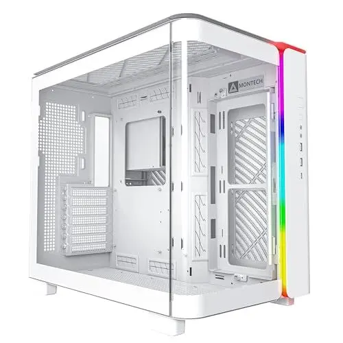 Produktbild: Montech King 95 Midi-Tower, Tempered Glass, ARGB - weiß