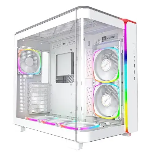 Produktbild: Montech King 95 PRO Midi-Tower, Tempered Glass, ARGB - weiß
