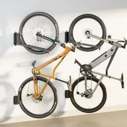 Produktbild: monTEK Schwenkbare Fahrrad Wandhalterung, Fahrradhalterung Wand ohne schweres Heben, platzsparender Fahrradständer für die Garage, einfaches Einhängen und Aushängen, kann bis zu 35 kg halten, 2 Stück