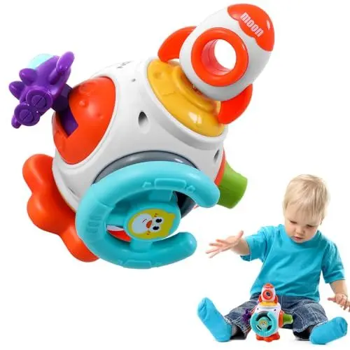 Produktbild: Montessori 6-in-1 busy sensorisches Aktivitätswürfelspielzeug für Babys im Alter von 1 bis 3 Jahren-lustiges lehrreiches und tragbares Spielzeug für Zuhause und Reisen Frühes Spielzeug für Kleinkinder