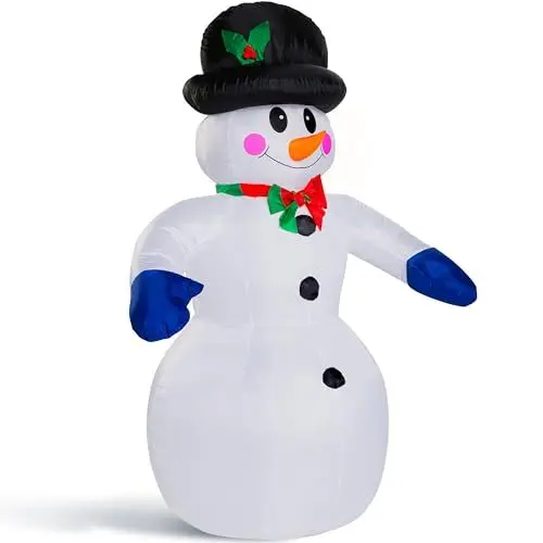 Produktbild: MONZANA® Aufblasbarer Schneemann XXL 240cm LED Beleuchtet Befestigungsmaterial IP44 Außen Witterungsbeständig Weihnachtsdeko Weihnachtsfigur Christmas