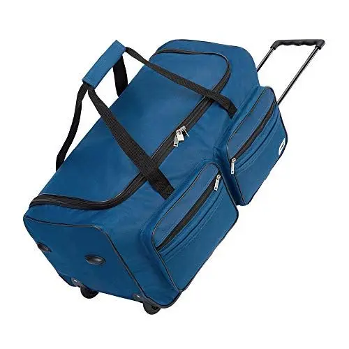 Produktbild: MONZANA® Reisetasche mit Rollen 85 Liter Volumen Trolley Funktion Teleskopgriff 70x36x34cm Standfüße XL Groß Weichgepäck Reisegepäck Gepäcktasche