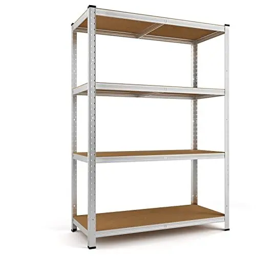 Produktbild: Monzana® Schwerlastregal 160x90x40cm 700kg 4 MDF-Platten Regal Lagerregal Kellerregal Steckregal Werkstattregal