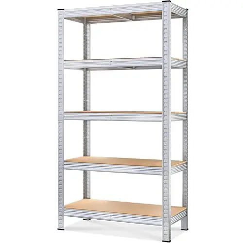 Produktbild: Monzana® Schwerlastregal 180x90x40cm 875kg 5 MDF-Platten Regal Lagerregal Kellerregal Steckregal Werkstattregal