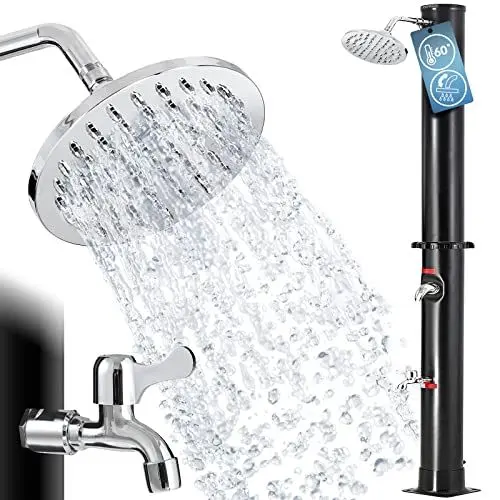 Produktbild: Monzana® Solardusche 20 Liter UV-beständig Kunststoff inkl. hochwertiger Schutzhaube Regendusche Pooldusche Dusche Außendusche Campingdusche 60°C