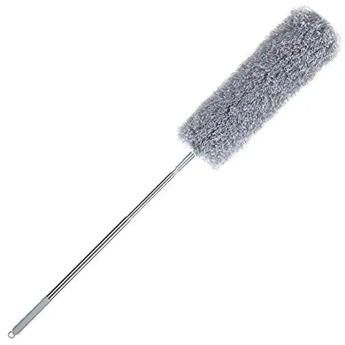 Produktbild: Monzana® Staubwedel Teleskop Höhenverstellbar bis 240 cm Waschbar Verbiegbar Mikrofaser Haushalt Staubwischer Staubbesen
