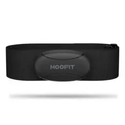 Produktbild: moofit HR8 Pulsmesser Brustgurt, Low Energy Echtzeit-Herzfrequenzdaten Bluetooth 5.0/ANT+, Größere Kommunikationsreichweite, IP67 Wasserdicht, Kompatibel mit iOS/Android Apps, Fitnessgeräte, Schwarz