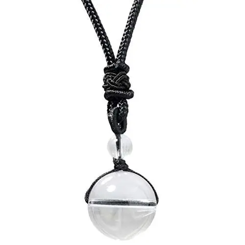 Produktbild: mookaitedecor Lapis Lazuli Glücklicher Segen Chakra Perlen Poliert Stein Halskette mit Anhänger für Unisex, Glücksbringer Edelstein Kette Stein Kristalle Heilsteine Schmuck Geschenk