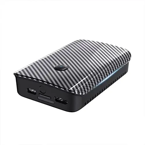 Produktbild: MOOKAKA Android 10 Carplay AI Box Auto Multimedia Player Unterstützung 5G Hz W-LAN Splitscreen-Anzeige Lenkradkontrolle HDMI-Videoausgang Dual Bluetooth Super Wärmeableitungsdesign(4+64GB)