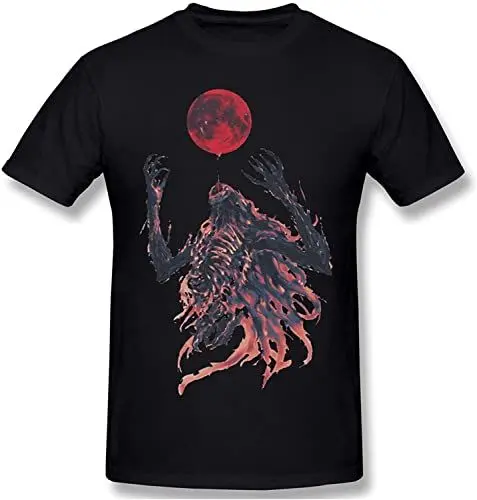 Produktbild: Moon Presence Silhouette Bloodborne T Shirt Men Casual Short Sleeves Novelty Round Neck Shirt Tee Tops Black T-Shirts & Hemden(X-Large)