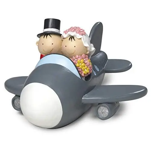 Produktbild: Mopec Y88 Tortenfigur für Hochzeitstorte, Flugzeug, 11 cm