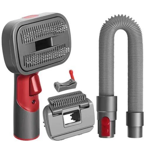 Produktbild: MOPEI 2 in 1 Hundehaar Staubsaugerbürste Kompatibel mit Dyson Gen5 V15 V12 V11 V8 V7, ideal zum Entfernen von losen Haaren, Hautschuppen, Unterwolle und Verfilzungen
