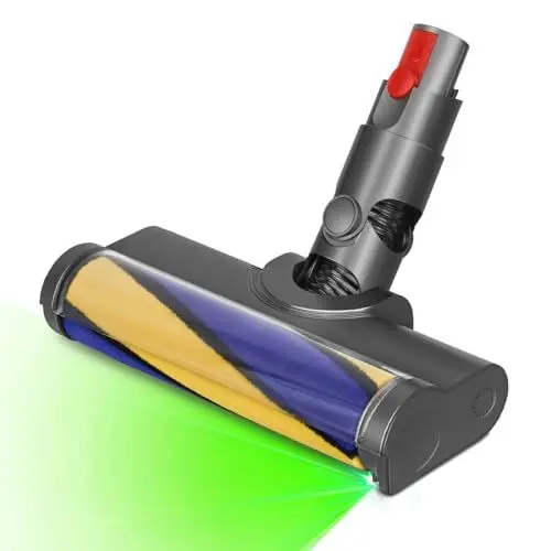 Produktbild: MOPEI Bodendüse Bürste mit LED Kompatibel mit V12 Detect Slim, Beleuchtet Versteckten Staub und Gut für Glatte Hartböden Geeignet