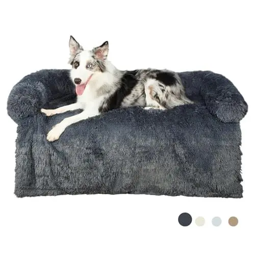 Produktbild: Mora Pets Sofaschutz Hund, Hundedecke Sofa, Hundebett Plüsch Hundedecke Couch Sofaschutz, wasserdicht & antirutsch, Hundekissen für mittelgroße und große Hunde, 115 x 89 x 16 cm
