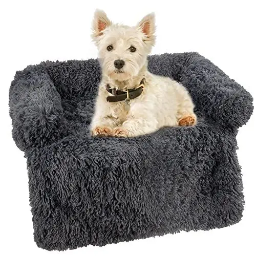 Produktbild: Mora Pets Sofaschutz Hund, Hundedecke Sofa, Hundebett Plüsch Hundedecke Couch Sofaschutz, wasserdicht & antirutsch, Hundekissen für kleine und mittelgroße Hunde, 88 x 88 x 16 cm