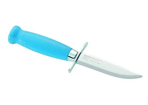 Produktbild: Mora Unisex Adult Messer Kindermesser Blauer Birkenholz-Griff Gesamtlänge: 16.9 cm, 7.6 cm