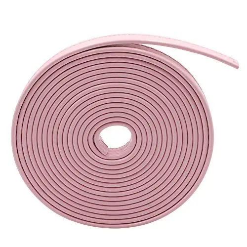 Produktbild: MoreChioce 3 Meter Lederriemen,Flach Lederband Lederschnur Rund Gurt Schulterriemen Umhängegurt Trageriemen DIY Zubehör 1,2cm Breit,Rosa
