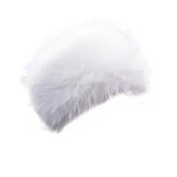 Produktbild: MoreChioce Damen Kunstpelzmütze Modisch Kunstfell Wintermütze, Damen-Glamouröse Weiche Kunstpelz-Russische Winter Pelzmütze Flauschige Plüschmütze Winterhüte Cossack Mütze,Weiß