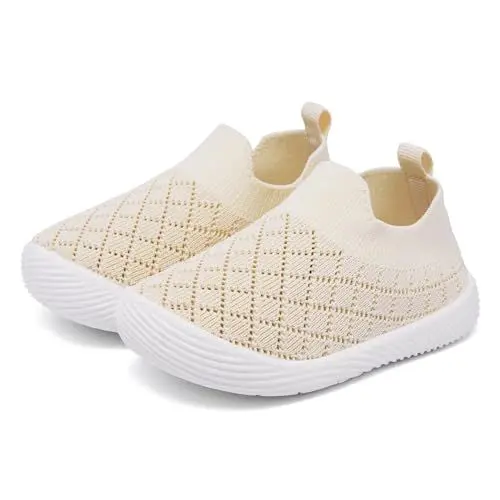 Produktbild: MORENDL Jungen Mädchen Lauflernschuhe Baby Hausschuhe Beige EU 19
