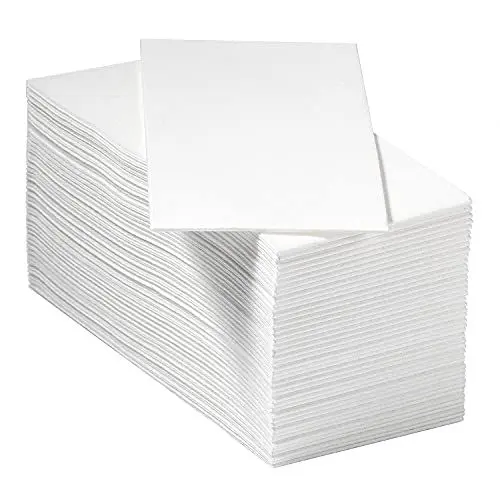 Produktbild: MORGIANA 50 Stück Einweg Servietten Stoffähnliche Hochwertige Servietten Stoffähnlich Weiß Servietten für Hochzeit Weihnachten(30 * 43 CM)